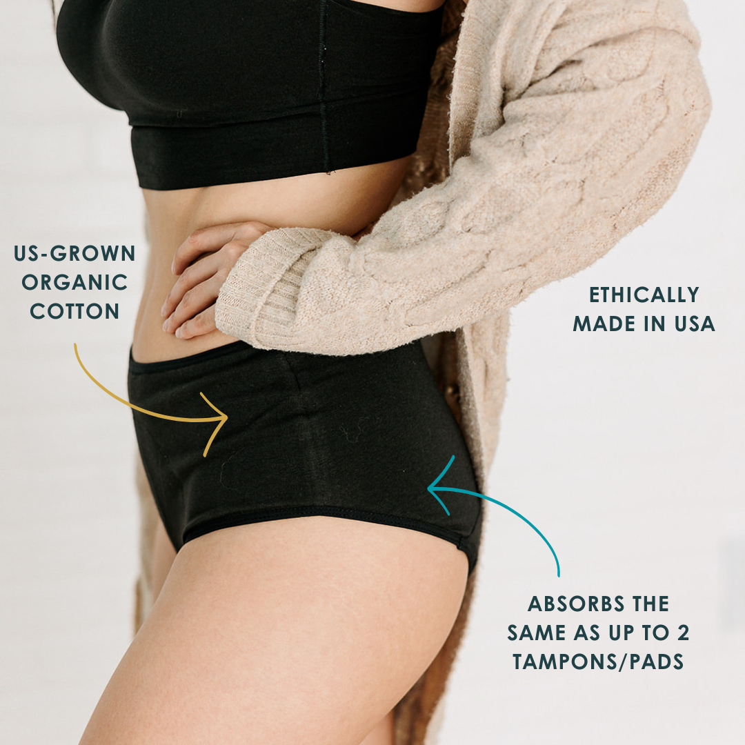 Period underwear for light & medium flow